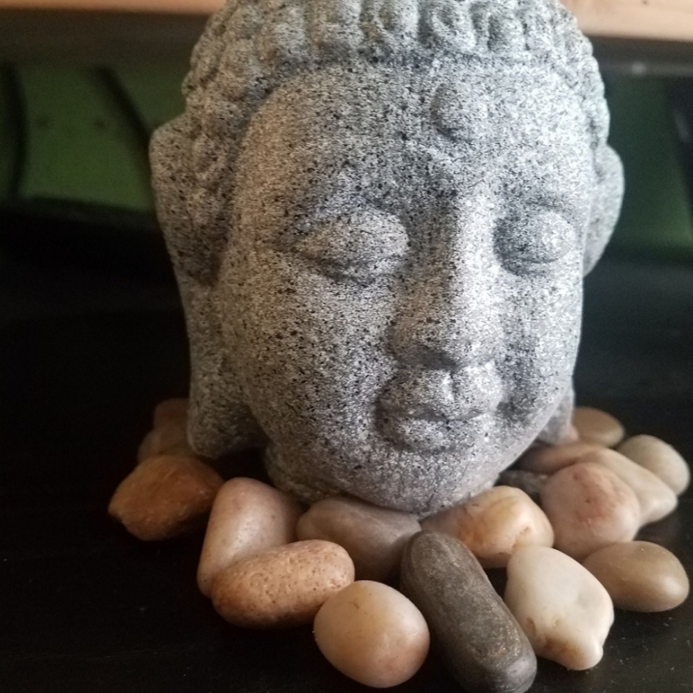 Peaceful Buddha Head Table or Garden Decoration